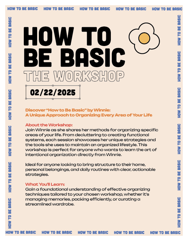 How To Be Basic: Workshop Kit